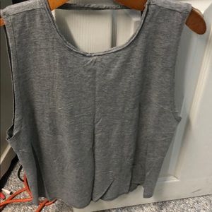 aerie gray open back tank